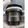 Донный клапан для раковины универсальный (с/без перелива) KOER PW-01-07 автоматический (Click-Clack) (Цвет графитовый) 1 1/4'' (KR3404)
