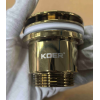 Донный клапан для раковины универсальный (с/без перелива) KOER PW-01-10 автоматический (Click-Clack) (Цвет золото) 1 1/4'' (KR5193)