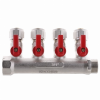 Коллектор с шаровыми кранами и фитингом Koer KR.1125-4 - 3/4”x4 Ways (KR2837)