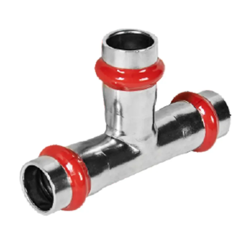 Тройник трехраструбный редукционный KOER KQ.T352835 PRESS-INOX AISI 304 35x28x35 (KR6360)