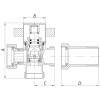 Кран трехходовой 3/4x3/4x3/4 Koer KR.520 (KR0110)