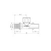 Тройник переходный с ВР Koer KA.T20-06F-20 - 20(2.8mm) x 1/2