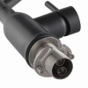 Смеситель для кухни KOER KI-70026-05 из нерж. стали SUS304 (Цвет черный+силиконовый излив черный) (KR5210)