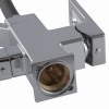 Смеситель для кухни с выходом для питьевой воды KOER KB-72009-01 (Цвет хром+силиконовый излив черный) (KR5006)