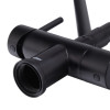 Смеситель для кухни с выходом для питьевой воды KOER KB-72006-05 (Цвет черный+силиконовый излив черный) (KR3380)