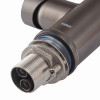 Смеситель для кухни KOER KI-70033-07 из нерж. стали SUS304 (Цвет графит+силиконовый излив черный) (KR5818)