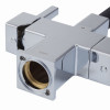 Смеситель для кухни с выходом для питьевой воды KOER KB-72023-01 (Цвет хром+силиконовый излив серый) (KR5008)