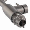 Смеситель для кухни KOER KI-70026-02 из нерж. стали SUS304 (Цвет нержавеющая сталь+силиконовый излив черный) (KR5209)