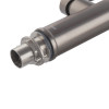 Смеситель для кухни KOER KI-70005-07 из нерж. стали SUS304 (Цвет графит+силиконовый излив черный) (KR3389)