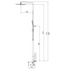 Душевая колонна со смесителем KOER KB-56010-05, 3 функции (Цвет черный) (KR3495)