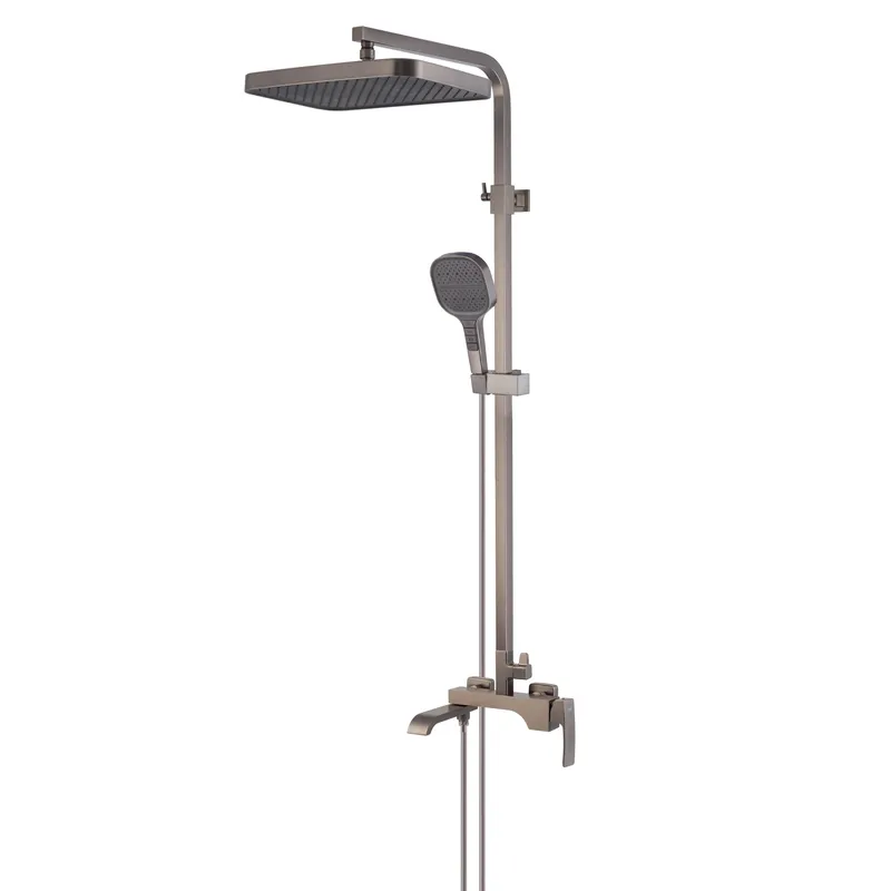 Душевая колонна со смесителем KOER KB-56037-07, 3 функции (Цвет графит) (KR6002)