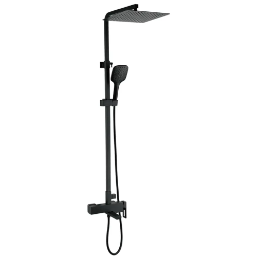 Душевая колонна со смесителем KOER KB-56009-05, 3 функции (Цвет черный) (KR3507)
