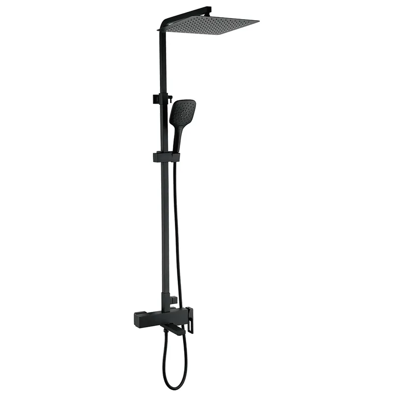 Душова колона зі змішувачем KOER KB-56009-05, 3 функції (Колір чорний) (KR3507)