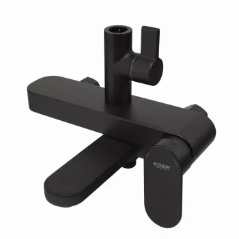 Душевая колонна со смесителем KOER KB-56030-05, 3 функции (Цвет черный) (KR5428)
