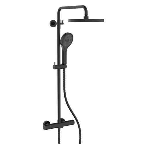 Душевая колонна с термостатическим смесителем KOER KB-55013-05 3 функции (Цвет черный) (KR4731)