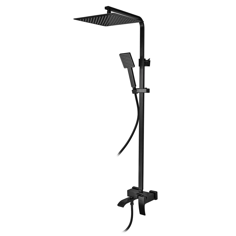 Душевая колонна со смесителем KOER KB-56007-05, 3 функции (Цвет черный) (KR3461)