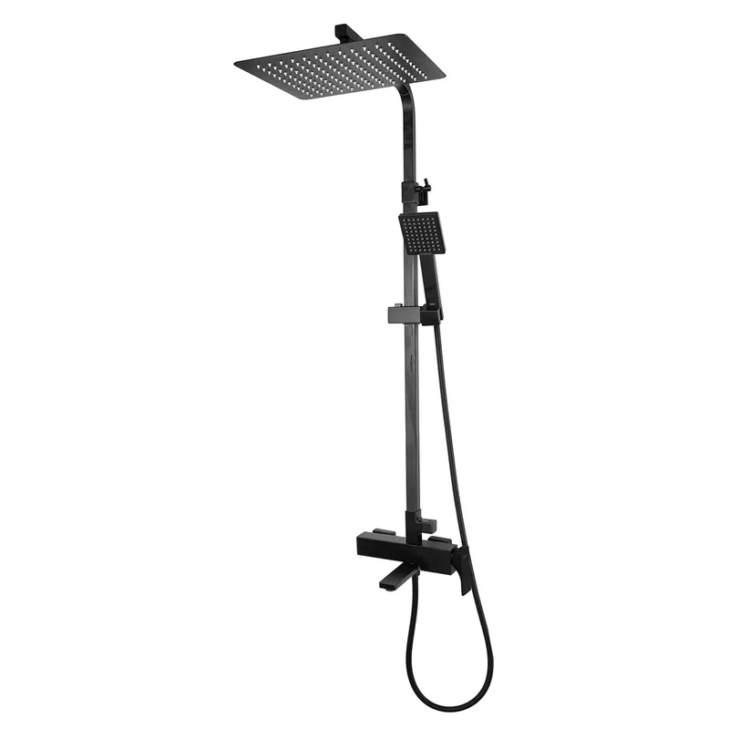 Душевая колонна со смесителем KOER KB-56010-05, 3 функции (Цвет черный) (KR3495)