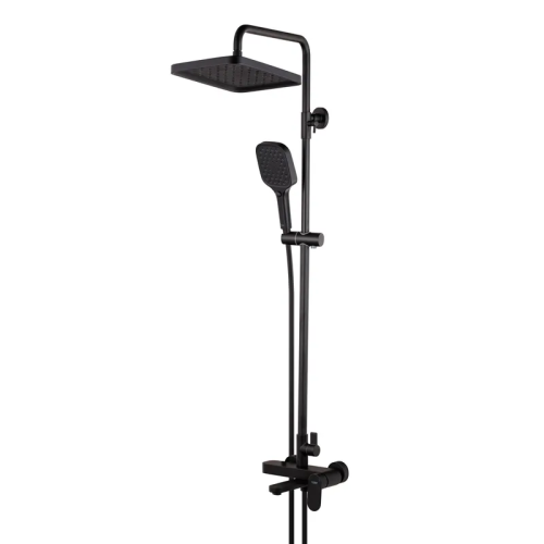 Душевая колонна со смесителем KOER KB-56030-05, 3 функции (Цвет черный) (KR5428)