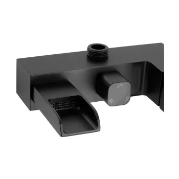 Душевая колонна со смесителем водопад KOER KB-58007-05, 3 функции (Цвет черный) (KR3463)