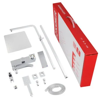 Душова колона зі змішувачем KOER KB-56007-01, 3 функції (Колір хром) (KR3460)