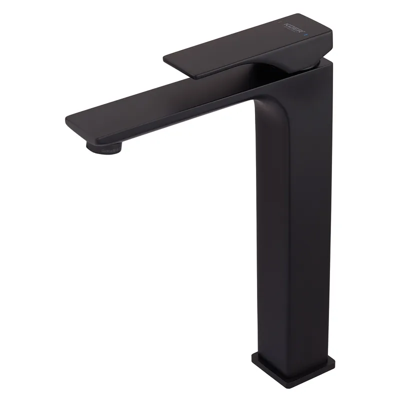 Смеситель для умывальника высокий KOER KB-11010-05 (Цвет черный) (KR3483)