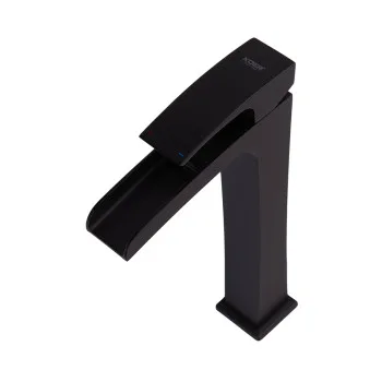 Смеситель для умывальника высокий водопад KOER KB-15007-05 (Цвет черный) (KR3449)