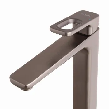 Смеситель для умывальника высокий KOER KB-11031-07 (Цвет графит) (KR5435)