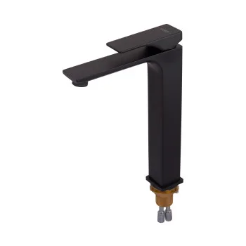Змішувач для умивальника високий KOER KB-11010-05 (Колір чорний) (KR3483)