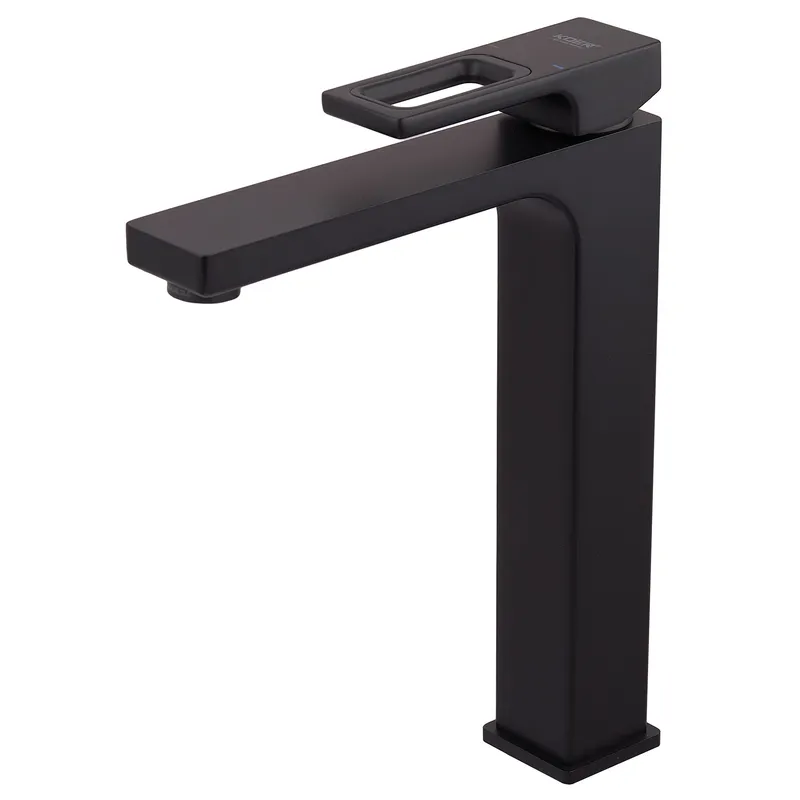 Смеситель для умывальника высокий KOER KB-11009-05 (Цвет черный) (KR3501)