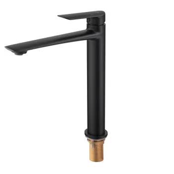 Смеситель для умывальника высокий KOER KB-11028-05 (Цвет черный) (KR5294)