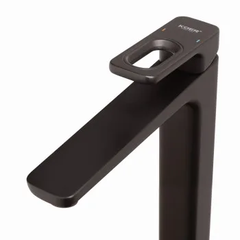 Змішувач для умивальника високий KOER KB-11031-05 (Колір чорний) (KR5434)