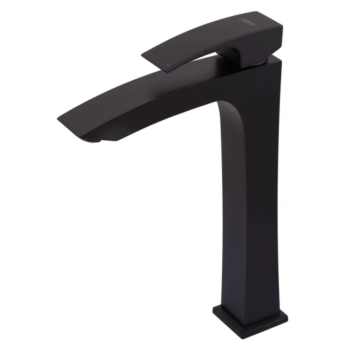 Змішувач для умивальника високий KOER KB-11007-05 (Колір чорний) (KR3441)