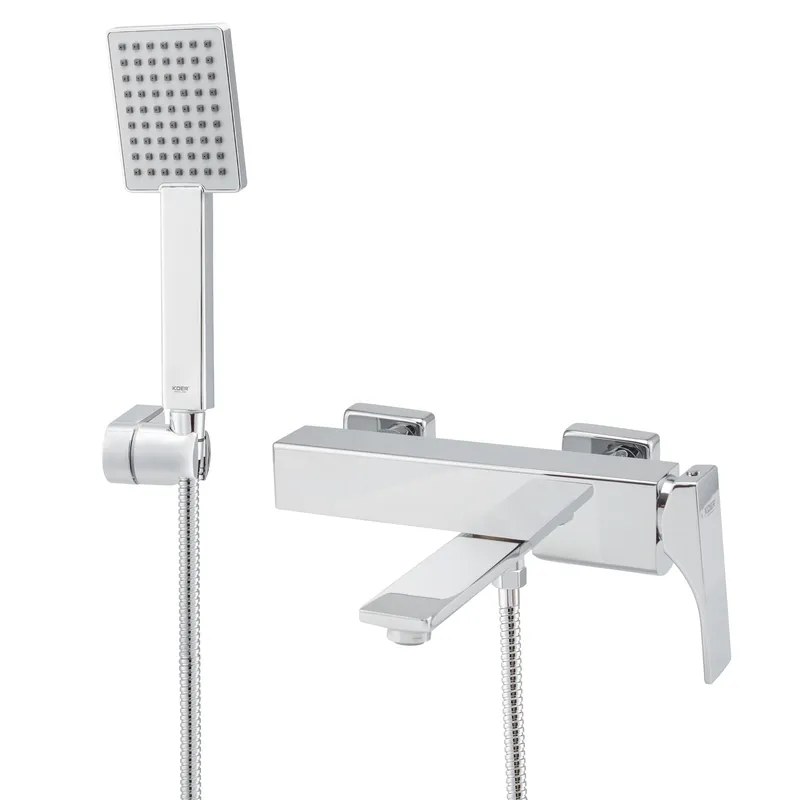 Смеситель для ванны с коротким изливом KOER KB-41010-01 (Цвет хром) (KR3484)