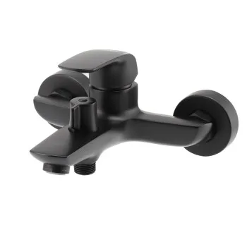 Змішувач для ванни з коротким виливом KOER KB-40008-05 (Колір чорний) (KR3473)