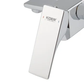 Змішувач для ванни з коротким виливом KOER KB-41010-01 (Колір хром) (KR3484)
