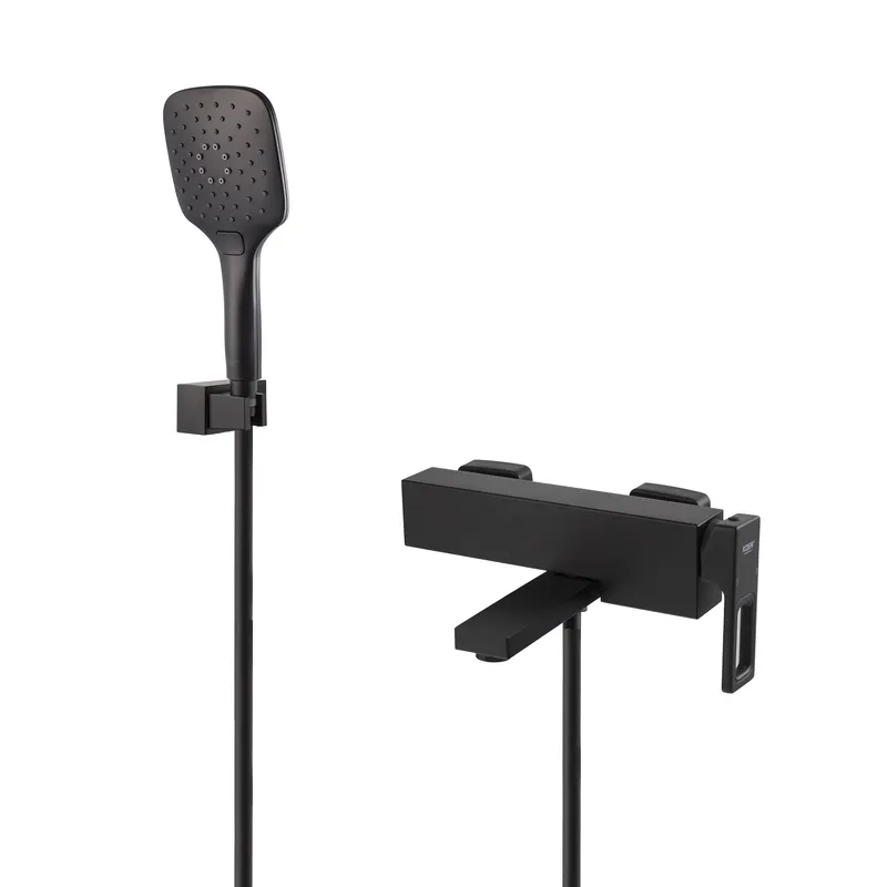 Смеситель для ванны с коротким изливом KOER KB-41009-05 (Цвет черный) (KR6018)