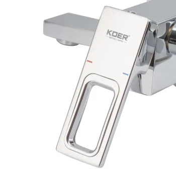 Змішувач для ванни з коротким виливом KOER KB-41009-01 (Колір хром) (KR3502)