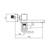 Смеситель для ванны с коротким изливом KOER KB-41009-01 (Цвет хром) (KR3502)