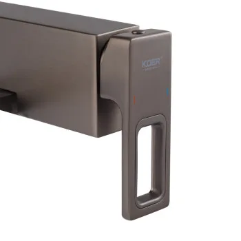 Змішувач для ванни з коротким виливом KOER KB-41009-07 (Колір графіт) (KR5986)