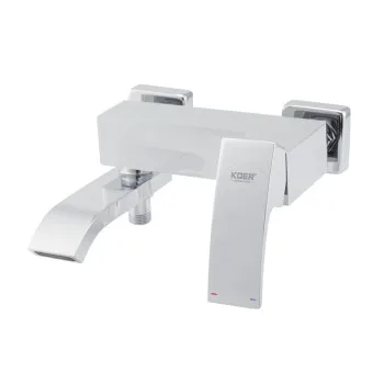 Смеситель для ванны с коротким изливом KOER KB-41007-01 (Цвет хром) (KR3454)