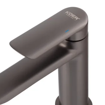 Смеситель для умывальника KOER KB-10028-07 (Цвет графит) (KR5292)