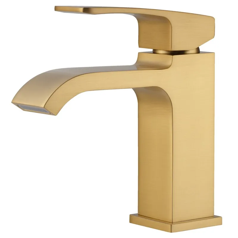 Смеситель для умывальника KOER KB-10037-12 (Цвет матовое золото) (KR6000)