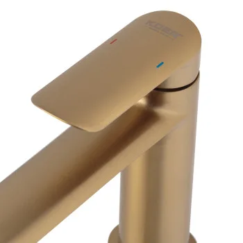 Смеситель для умывальника KOER KB-10028-12 (Цвет матовое золото) (KR5291)
