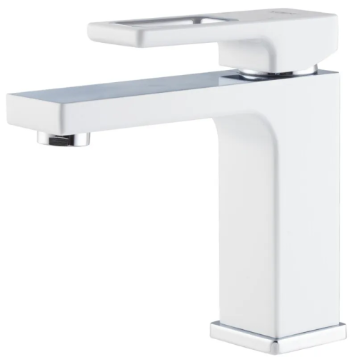 Смеситель для умывальника KOER KB-10009-04 (Цвет хром+белый) (KR5975)
