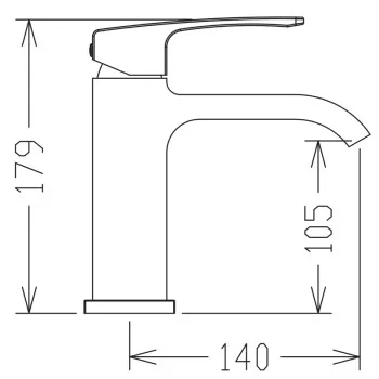 Смеситель для умывальника KOER KB-10037-12 (Цвет матовое золото) (KR6000)