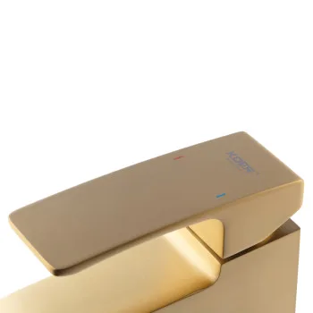 Смеситель для умывальника KOER KB-10037-12 (Цвет матовое золото) (KR6000)