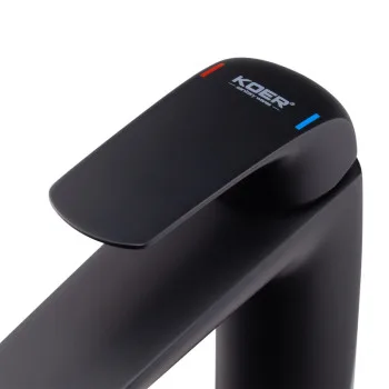 Змішувач для умивальника KOER KB-10008-05 (Колір чорний) (KR3471)
