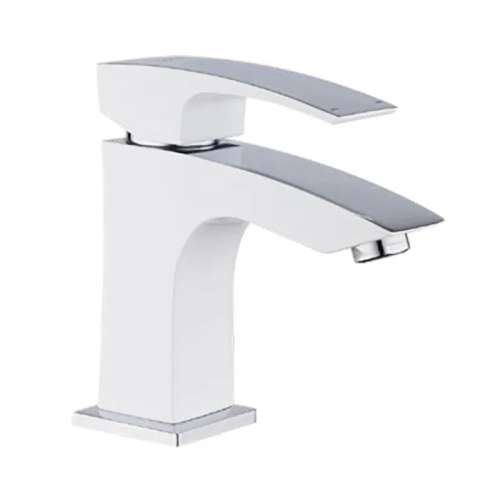 Смеситель для умывальника KOER KB-10007-04 (Цвет хром+белый) (KR5149)
