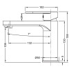 Смеситель для умывальника KOER KB-10030-01 (Цвет хром) (KR5424)