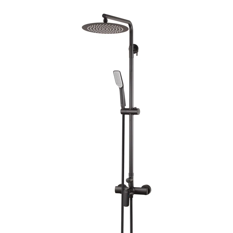 Душевая колонна со смесителем KOER KB-52028-05, 2 функции (Цвет черный) (KR5310)